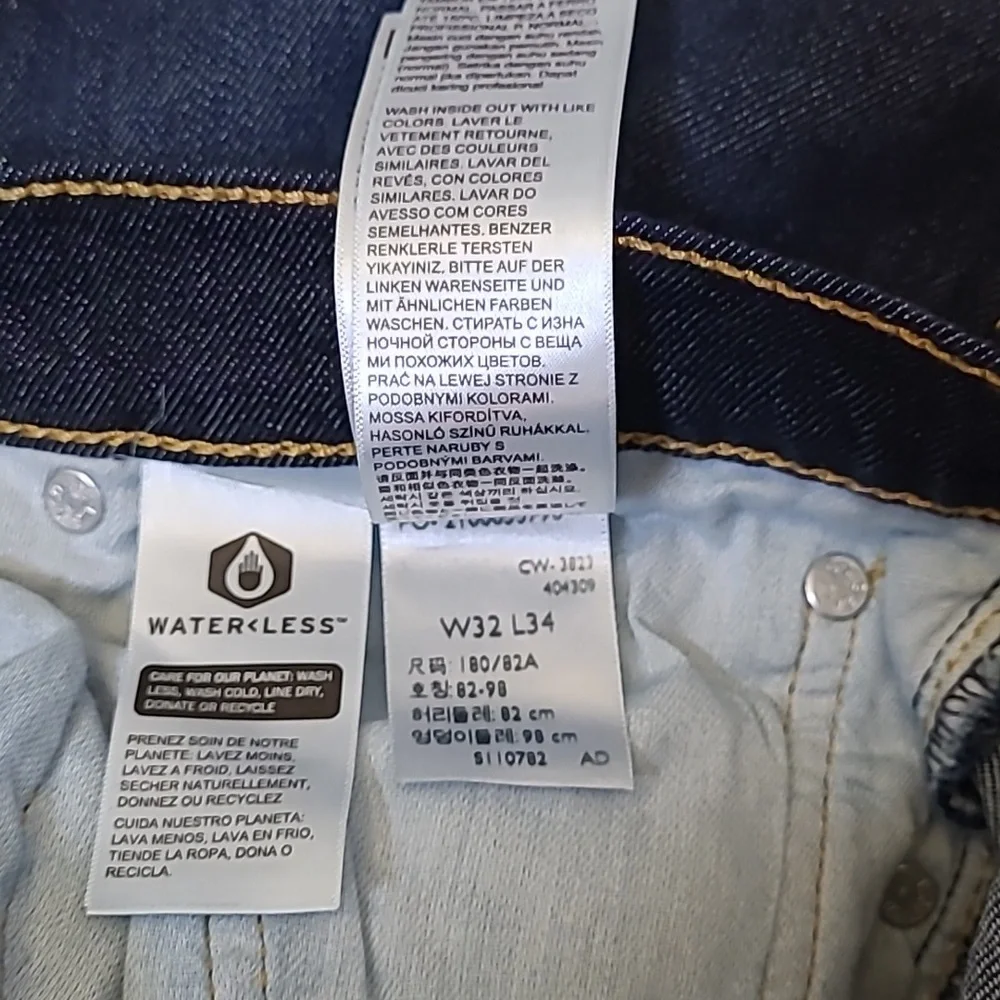 Levi's Men's Slim Jeans - Dark Blue new for men‎ zise32×34.